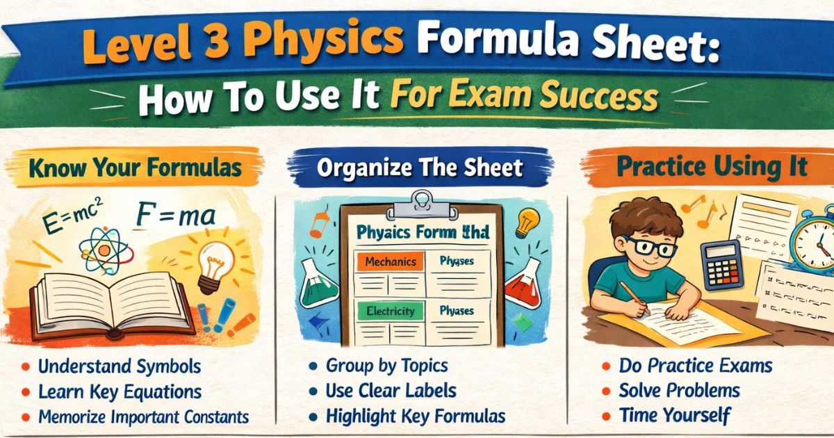 Level 3 Physics Formula Sheet